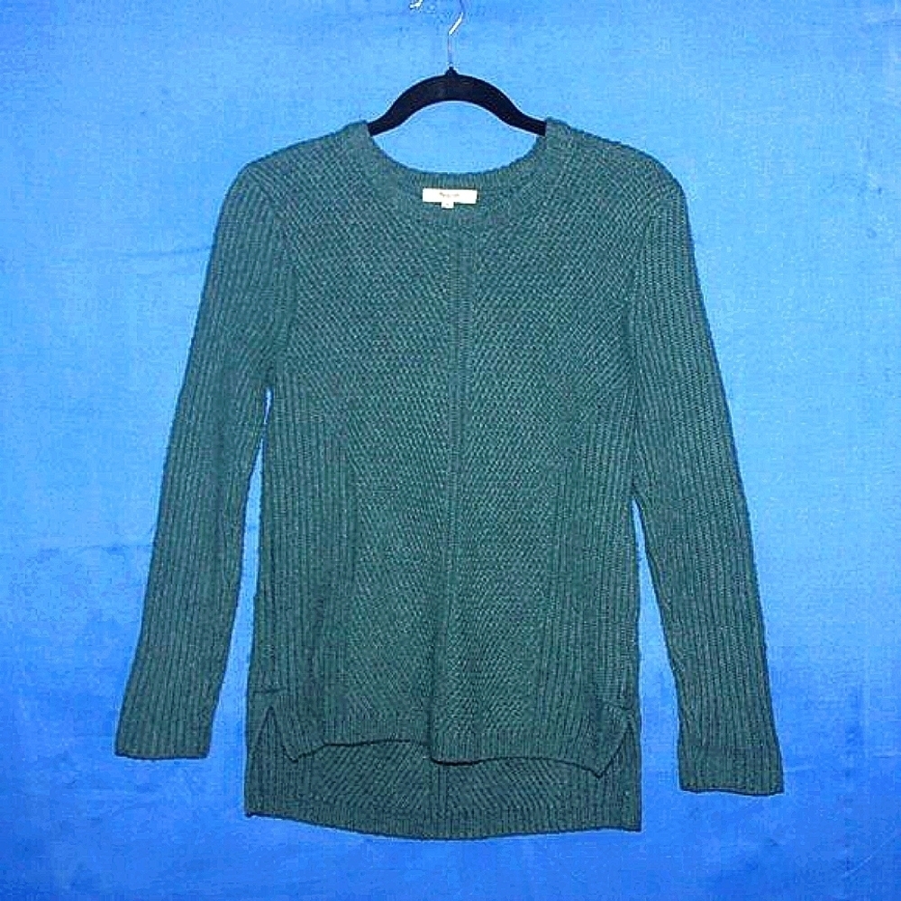 Madewell Green Textured Knit Sweater M